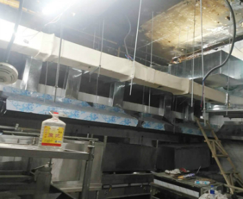 興達(dá)美食城通排風(fēng)管道